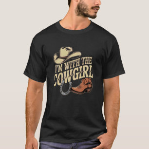 I'm with The Cowgirl Halloween Costume Dad Mum Gro T-Shirt