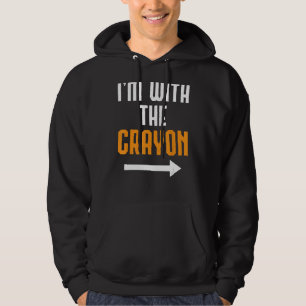 I'm With The Crayon Shirt Costume Funny Halloween 