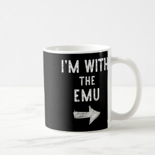 I'm With The Emu Costume Halloween Matching Couple Coffee Mug