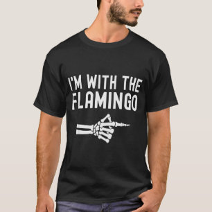 I'm With The Flamingo Matching Couples Halloween F T-Shirt