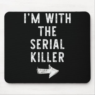 Im with The Funny Halloween Couple Costume Mouse Pad