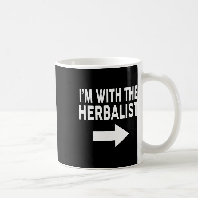 I'm With The Herlist For Herlists  Coffee Mug (Right)