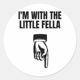 I'm With The Little Fella Embarring Vacation Swap  Classic Round Sticker