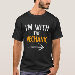 I'm with The Mechanic Halloween Matching Couple Co T-Shirt