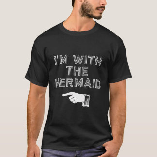 I'M With The Mermaid Simple Casual Halloween Costu T-Shirt