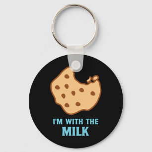 I'm With The Milk and Cookie Matching Couples Best Key Ring