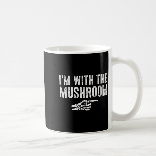 I'm With The Mushroom Easy Costume Halloween Coupl Coffee Mug (Right)