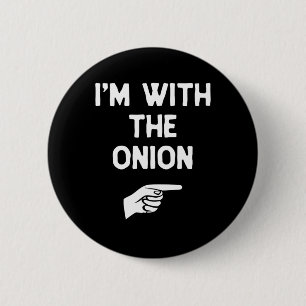 I'm With The Onion Costume Halloween Matching Part 6 Cm Round Badge