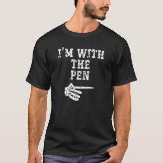 I'm with the Pen Point Matching Couples Halloween T-Shirt