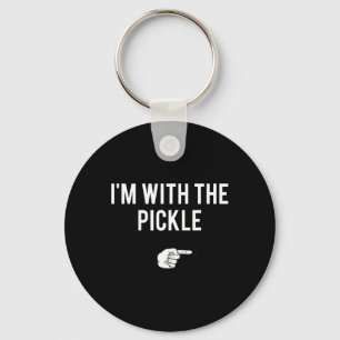 I'm With The Pickle Halloween Costume Party Matchi Key Ring