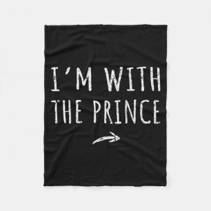 Im With The Prince Matching Lazy Halloween Costume Fleece Blanket
