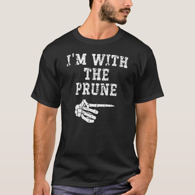 I'm with the Prune Point Matching Couples Hallowee T-Shirt (Front)