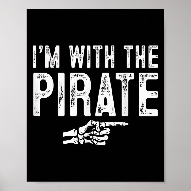 I'm With The Rate Easy Costume Halloween Couples M Poster (Front)