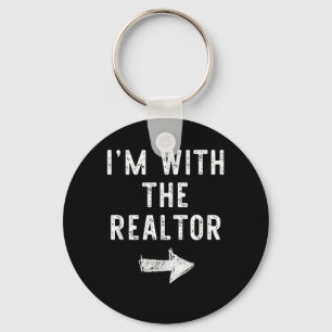 Im with The Realtor Funny Halloween Couple Costume Key Ring