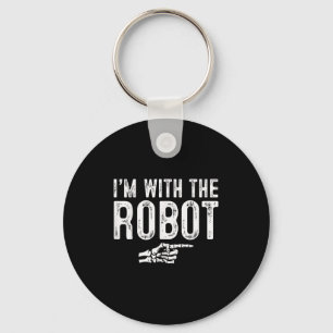 I'm With The Robot Easy Costume Halloween Couples  Key Ring