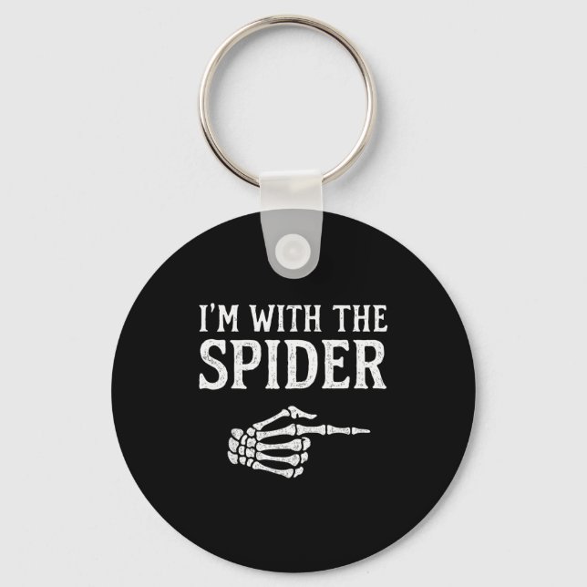 I'm With The Sder Funny Group Halloween Costumes  Key Ring (Front)
