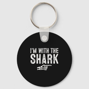 I'm With The Shark Easy Costume Halloween Couples  Key Ring