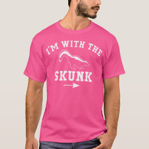 I'M With The Skunk Funny Halloween Skunk Love T-Shirt