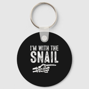 I'm With The Snail Easy Costume Halloween Couples  Key Ring
