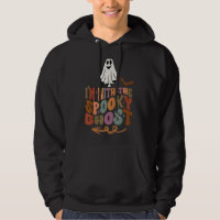 I'm With The Spooky Scary Ghost Cool Groovy Retro
