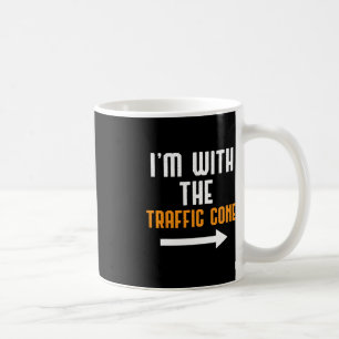 I'm With The Traffic Cone Costume Fun Halloween Co Coffee Mug