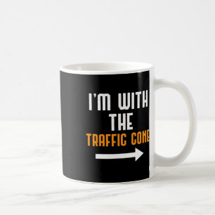 I'm With The Traffic Cone Costume Funny Halloween Coffee Mug
