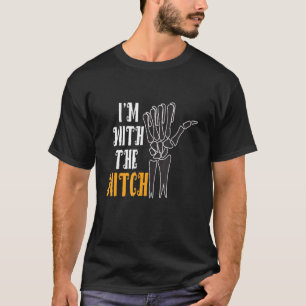 I'm With The Witch Men Halloween Couples Halloween T-Shirt