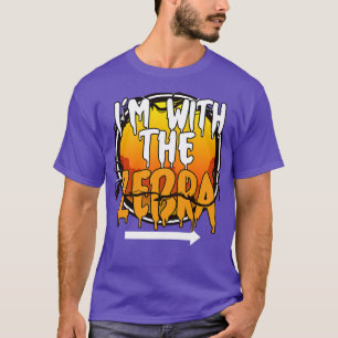 Im With The Zebra Funny Lazy Halloween Costume Las T-Shirt