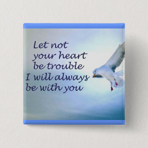 I'm with you 15 cm square badge