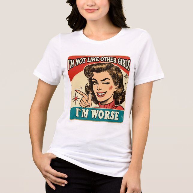 I'm Worse Tri-Blend Shirt (Front)
