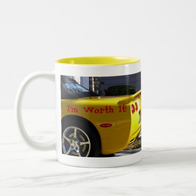 I'M WORTH IT! - Customised Two-Tone Coffee Mug (Left)
