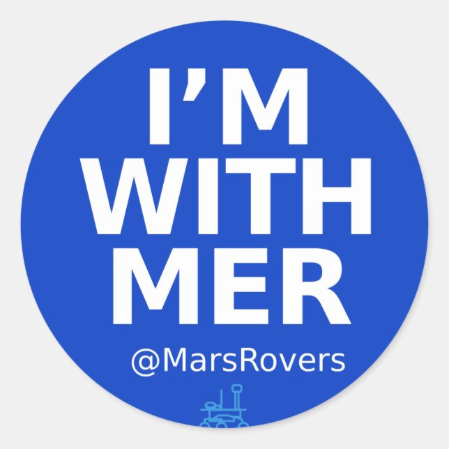 "I'm wth MER" glossy sticker (Front)