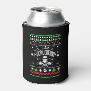 I'm your Huckleberry cowboy Christmas Sweater Can Cooler