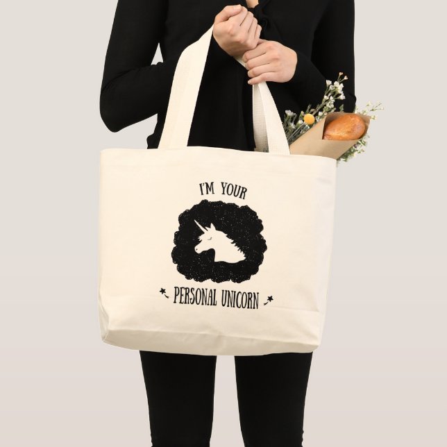 I'm Your Personal Unicorn Large Tote Bag (Front (Product))