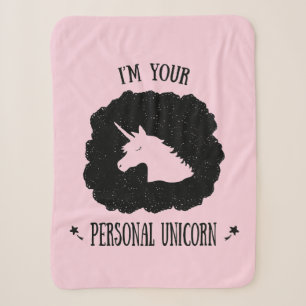 I'm Your Personal Unicorn Sherpa Blanket