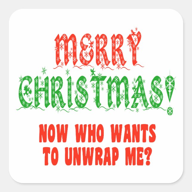 I'm Your Present Square Sticker (Front)