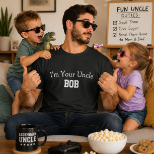 Im Your Uncle Bob Funny Personalised Name Gift T-Shirt