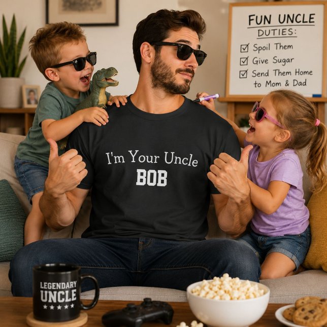 Im Your Uncle Bob Funny Personalised Name Gift T-Shirt (Creator Uploaded)
