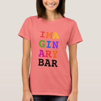 IMA GIN ARY BAR rainbow colours T-Shirt