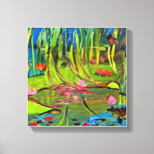 Image : A beautiful lagoon. Canvas Print