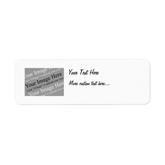 Image and Text Custom Return Address Labels