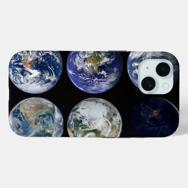 Image Comparison Of Iconic Views Of Planet Earth. Case-Mate iPhone Case (Back (Horizontal))