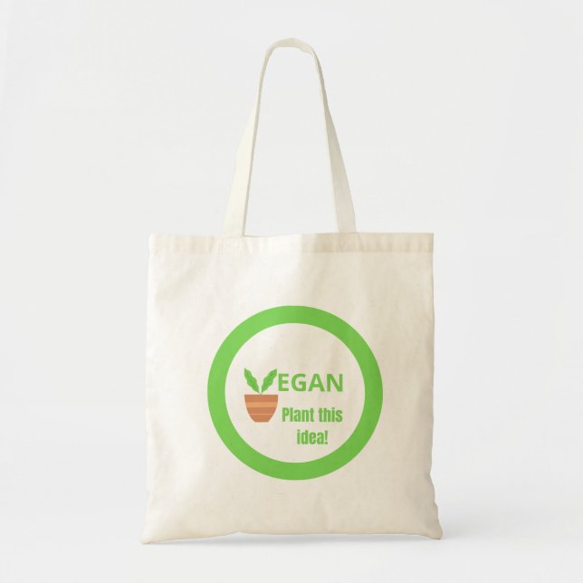 Image for vegans. tote bag (Front)