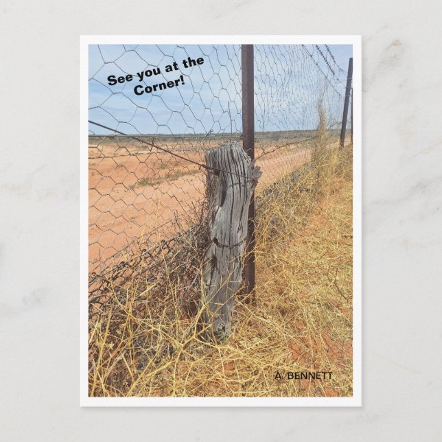 Image from the Corner; where 3 states meet.  Postcard (Front)