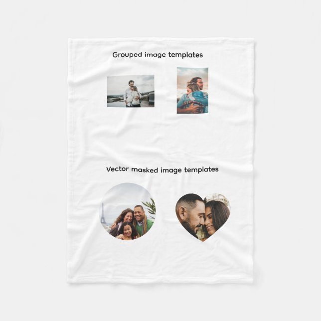 Image, grouping and masking test. fleece blanket (Front)