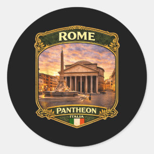 Image Illustration Classic Round Sticker