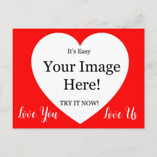 Image In The Heart Valentine Postcard