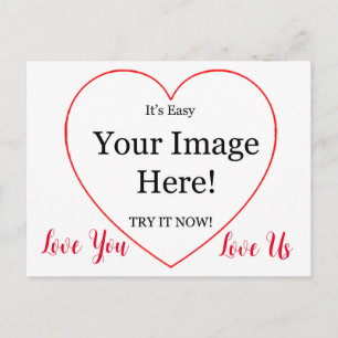 Image In The Heart Valentine Postcard