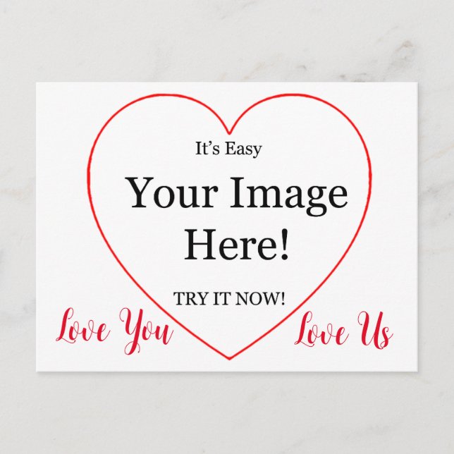  Image In The Heart Valentine Postcard (Front)