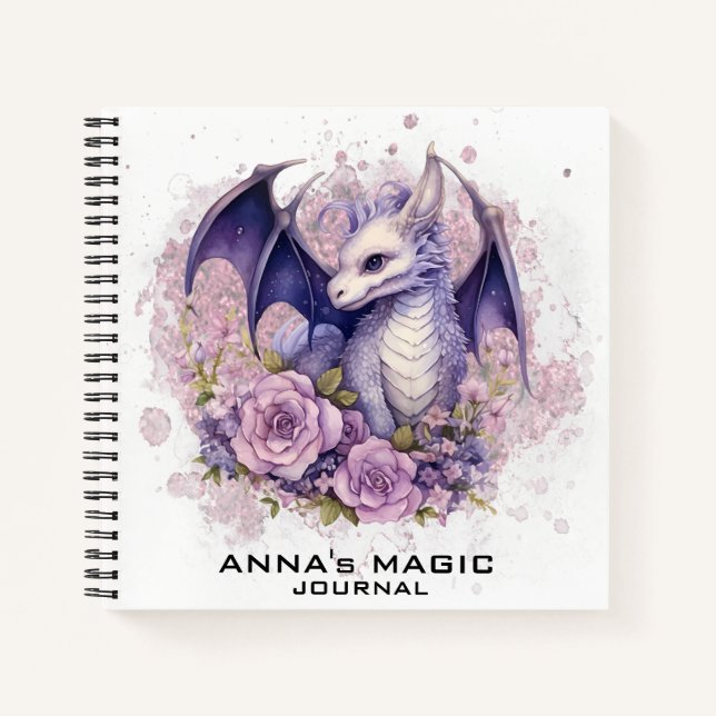 *~* Image Law Attraction Cute Baby Dragon AP85 Notebook (Front)